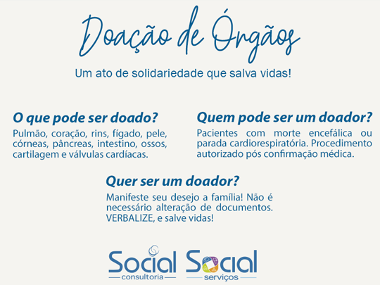 Doação de Orgãos – Um ato de solidariedade que salva vidas!