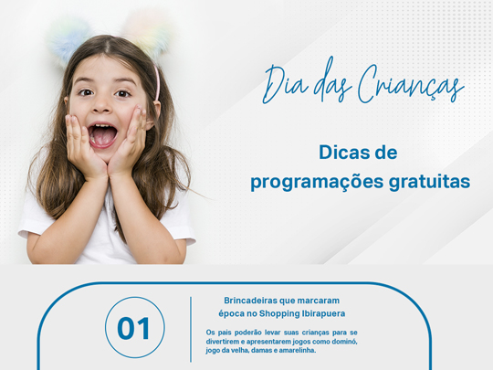 Dia das Crianças: Dicas de programações gratuitas