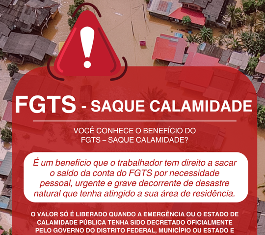 FGTS – Saque Calamidade