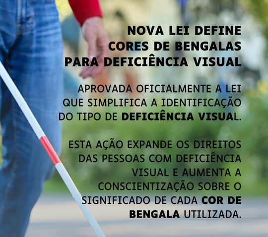 Deficiência Visual – Cores das Bengalas